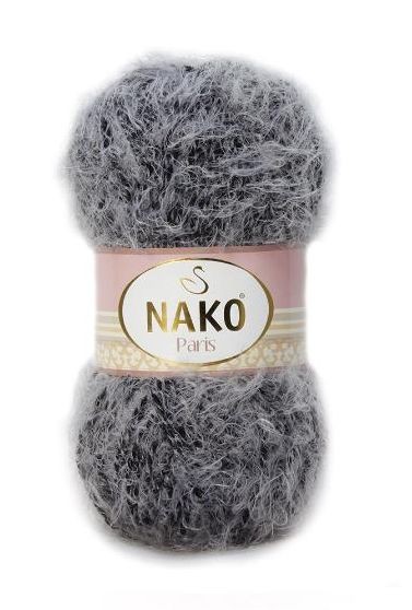 Пряжа Paris (Nako) - 21305 (серо-черный)