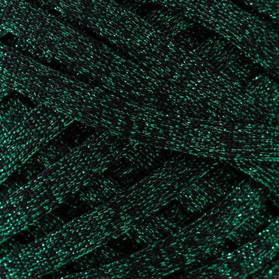 Шнур Риббон с люрексом 85м/170±5 гр (Черный, люрекс: Зеленый) Шнур Риббон с люрексом 85м/170±5 гр (Черный, люрекс: Зеленый)