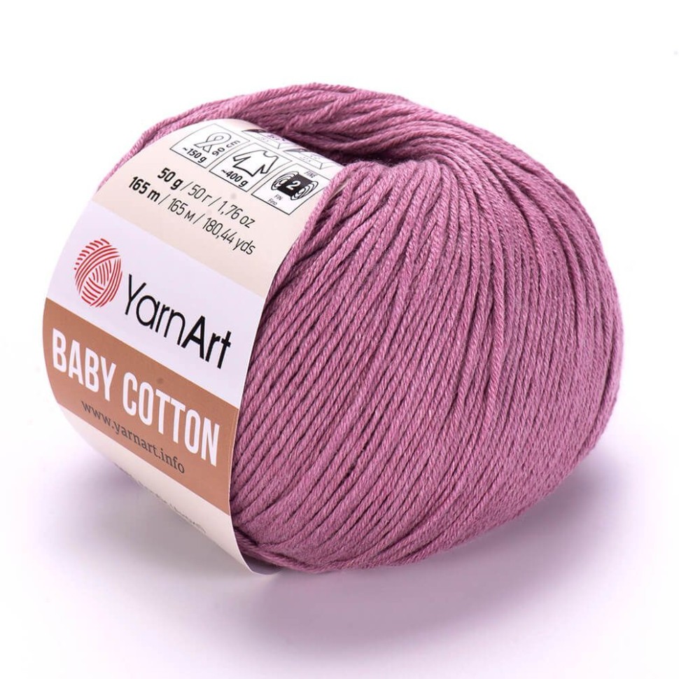 Baby Cotton YarnArt - 419 (сух.роза)