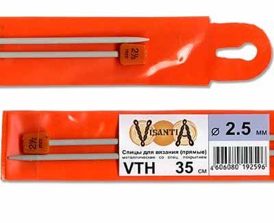прямые VTH металл  d 2.5 мм 35 см VIZANTIA