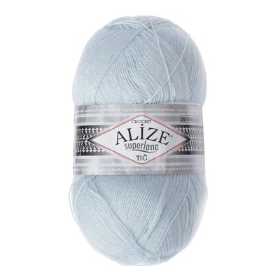 Пряжа "Superlana tig" 25% шерсть, 75% акрил 570м/100гр (514 небо) Пряжа "Superlana tig" 25% шерсть, 75% акрил 570м/100гр (514 небо)