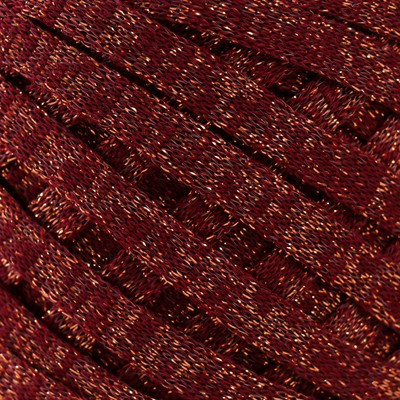 Шнур Риббон с люрексом 85м/170±5 гр (Вишня, люрекс: Медь) Шнур Риббон с люрексом 85м/170±5 гр (Вишня, люрекс: Медь)