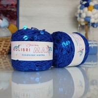 Колибри макси королевские пайетки - 194 (васильковый с васильковыми пайеткам)