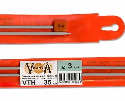 прямые VTH металл  d 3.0 мм 35 см VIZANTIA