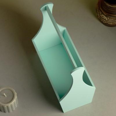 Кашпо деревянное "Виллиан Лонг", 25×12,5×10 см, с ручкой, мята Кашпо деревянное "Виллиан Лонг", 25×12,5×10 см, с ручкой, мята