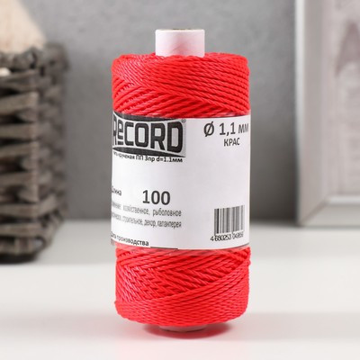 Нить крученая ПП 3пр d=1.1мм (100, беж, желт, зел, крас, син. Ц4" набор 5 шт) Нить крученая ПП 3пр d=1.1мм (100, беж, желт, зел, крас, син. Ц4" набор 5 шт)