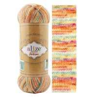 SUPERWASH ARTISAN ALIZE - 9012 (осенний принт)