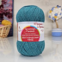 Шотландский твид (ТКФ) - 1159 (бирюзовый меланж)