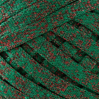 Шнур Риббон с люрексом 85м/170±5 гр (Нефрит, люрекс: Красный) Шнур Риббон с люрексом 85м/170±5 гр (Нефрит, люрекс: Красный)