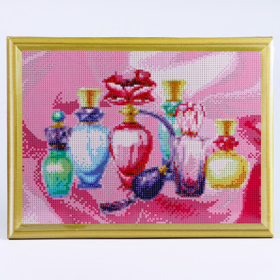 Алмазная мозаика, 30 × 40 см, полное заполнение, с подрамником «Прекрасный парфюм»