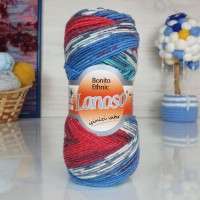 Bonito ethnic Lanoso - 1207 (синий/красн/серый)