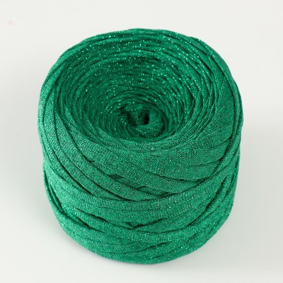 Шнур Риббон с люрексом 85м/170±5 гр (Нефрит, люрекс: Зеленый) Шнур Риббон с люрексом 85м/170±5 гр (Нефрит, люрекс: Зеленый)