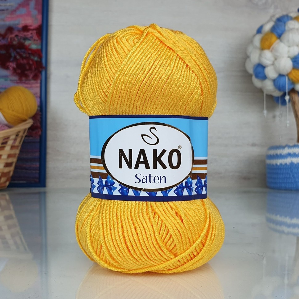 Saten 100гр. (Nako) - 184 (канарейка)