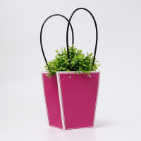 Сумка для цветов пудра влагостойкая, 17x17-11.5x11.5-20 см 12 (10 шт.)