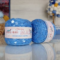 Колибри макси королевские пайетки - 198_1 (голубой с прозрачн.пайет.)