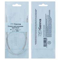 Спицы круговые MKJ (d 2.0 мм) сталь 50 см 1 шт с металл.леской Gamma