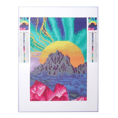 Алмазная мозаика с полным заполнением «Горы» 20х30 см