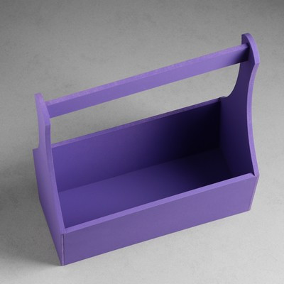 Кашпо деревянное "Виллиан Лонг", с ручкой, 25×12,5×10(28) см Фиолетовый Кашпо деревянное "Виллиан Лонг", с ручкой, 25×12,5×10(28) см Фиолетовый