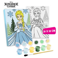 Картина по номерам, 21 х 15 см "Поверь в мечту", Холодное сердце