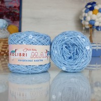 Колибри макси королевские пайетки - 199 (св.голубой с прозрачными пайет.)