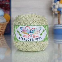 Стрекоза файн - 038 (молочный с золотым люрексом)