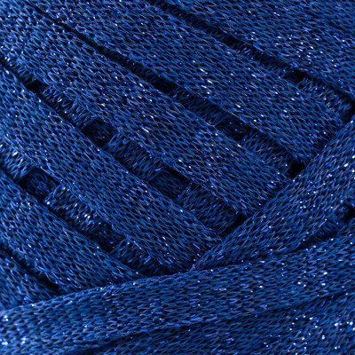 Шнур Риббон с люрексом 85м/170±5 гр (Сапфир, люрекс: Кобальт) Шнур Риббон с люрексом 85м/170±5 гр (Сапфир, люрекс: Кобальт)