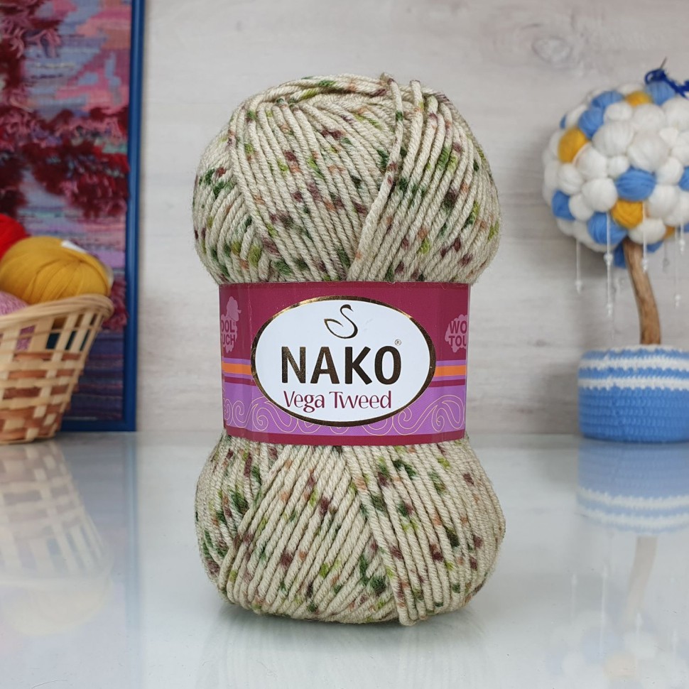 Vega Tweed, Nako - 31753 (лен принт)