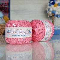 Колибри макси королевские пайетки - 205 (розовый с прозрачными пайетками)