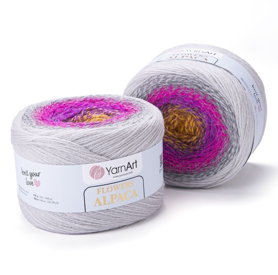 Flowers Alpaca YarArt - 415 (св серый)