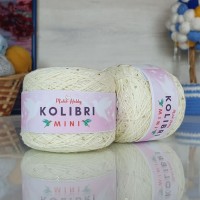 Колибри мини - 066 (кремовый с золотыми пайетками)