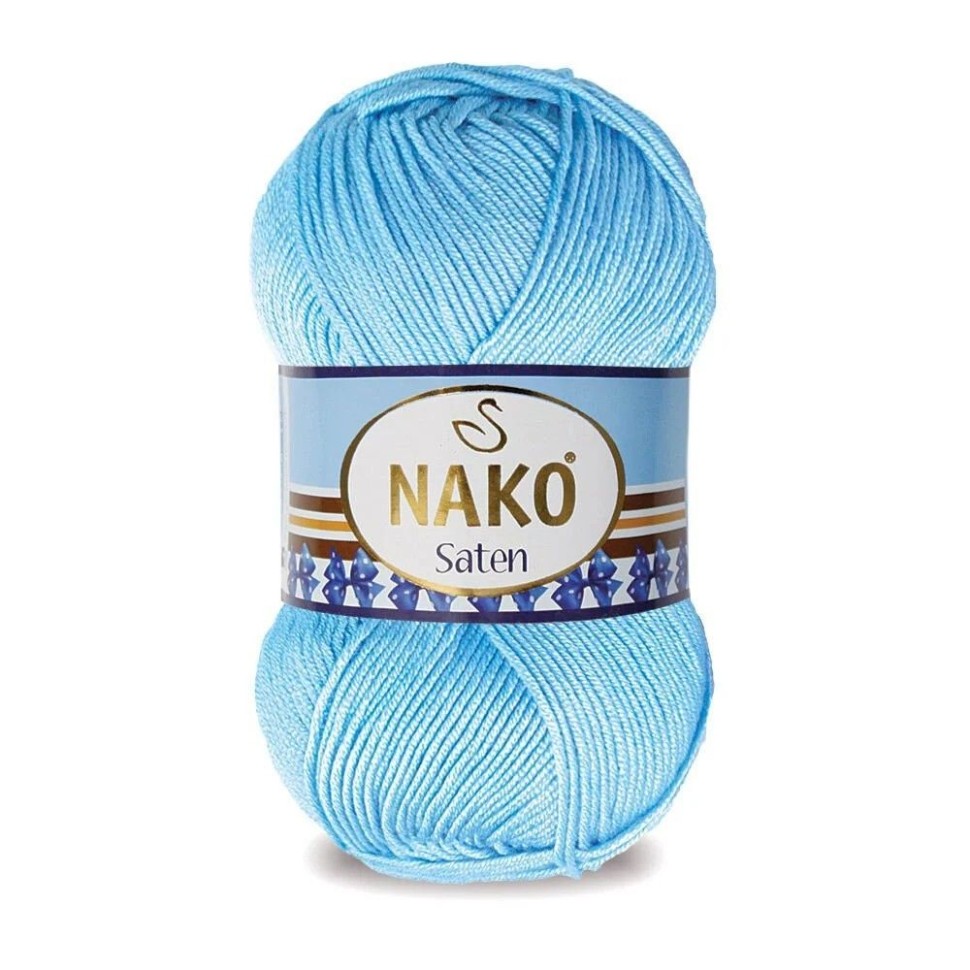 Saten 100гр. (Nako) - 214 (голубой)