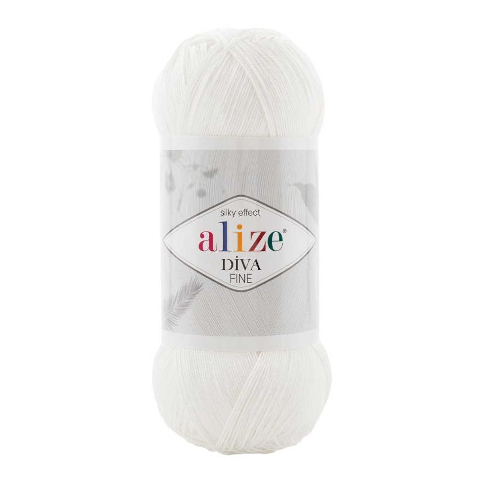 DIVA FINE ALIZE - 55 (белый)