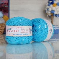 Колибри макси королевские пайетки - 207 (бирюза с прозрачными пайетками)
