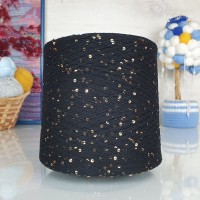 Kolibri с пайетками - 009 (черный с золот.пайет)