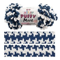 Puffy MORE (Alize) - 6557 (синий/белый)