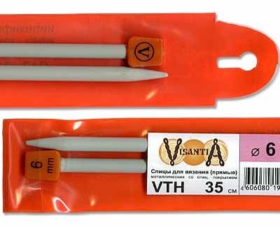 прямые VTH металл  d 6.0 мм 35 см VIZANTIA