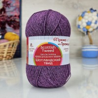 Шотландский твид (ТКФ) - 1454 (цикламен меланж)