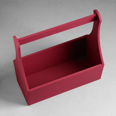 Кашпо деревянное "Виллиан Лонг", с ручкой, 25×12,5×10(28) см Бордо Кашпо деревянное "Виллиан Лонг", с ручкой, 25×12,5×10(28) см Бордо