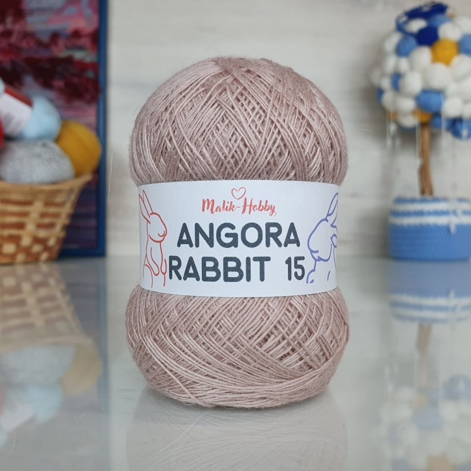 Angora Rabbit 15 - 123 (бежево-розовый)