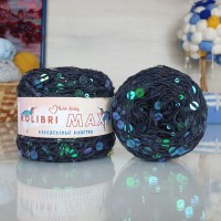 Колибри макси королевские пайетки - 211 (графит с пайетками крылья стрекозы)