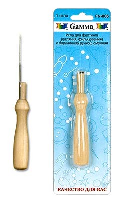 Иглы для валяния (фелтинга) (Гамма) с дерев.ручкой  FN-006