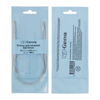 Спицы круговые MKJ (d 4.0 мм) сталь 50 см 1 шт с металл.леской Gamma