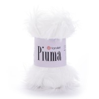 Piuma YarnArt - 4401 (белый)