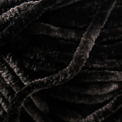 Пряжа "Velour" 100% микрополиэстер 170м/100г (842 черный) Пряжа "Velour" 100% микрополиэстер 170м/100г (842 черный)