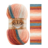 ANGORA GOLD BATIK - 8023 (персиковый батик)