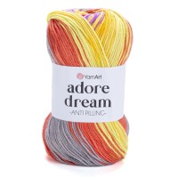 Adore Dream, YarnArt - 1060 (коралл/лимон/сирен/сер)