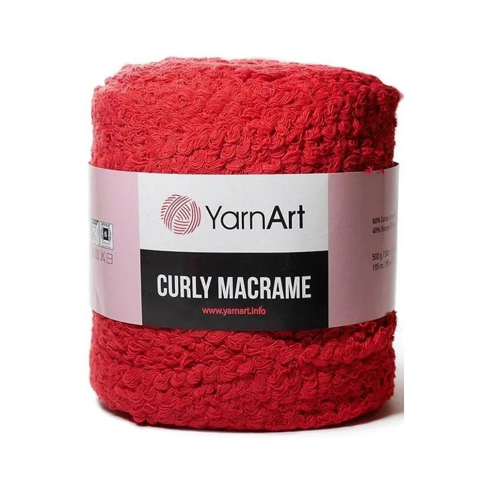 Curly Macrame YarnArt - 773 (красный)