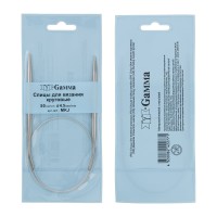Спицы круговые MKJ (d 4.5 мм) сталь 50 см 1 шт с металл.леской Gamma