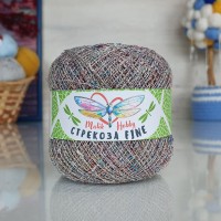 Стрекоза файн - 084 (молочный с розовым. золот. и бирюз. люрексом)