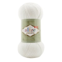 Alpaca royal new, Alize - 55 (белый)